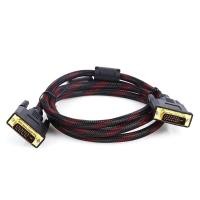 ราคา สาย DVI to DVI 24+1 ความยาว1.5เมตร สายถักคุณภาพอย่างดี(สินค้ามีพร้อมส่ง) DVI 24+1 DVI-D หัวทองMale to Male สายจอ หัวดำ (23762441539)