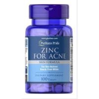 ราคา Exp 9/28 Puritan ‘s Pride zinc for acne 100 tablets ลดสิว หน้าใส เสริมภูมิคุ้มกัน แท้ % นำเข้าเอง พร้อมส่งทุกรายการ (18026966243)