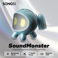 ราคา Cute Robot Style Bluetooth Speaker 5.3 Comes with two microphones move portable KTV 360 ° surround sound (26223200871)
