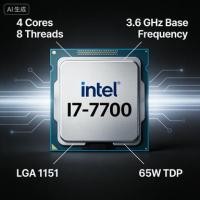 ราคา Intel Core i7-7700 โปรเซสเซอร์ Intel Core อัจฉริยะรุ่นที่เจ็ด 1151cpu (47110744595)
