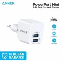 ราคา Anker Powerport Mini Dual Port White Wall Charger - A2620 (29115191081)