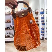 ราคา [Used Like New ]Longchamp Le Pliage Filet สีส้ม ของแท้100% ไซส์ S ป้ายคิงส์ (24618766211)