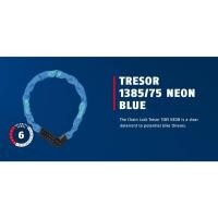 ราคา Abus Tresor 1385/75 NEON BLUE 1385/85 AQUA 1385/110 โซ่รวมหมายเลขสีดําพร้อมตัวล็อคแขนผ้า (53604760592)