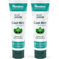 ราคา Himalaya Botanique Kids Toothpaste, Herbal, Cool Mint, Fights Plaque, Fluoride & SLS Free, Gentle, No สีเทียม, Gluten & Cruelty Free, Vegan, Foaming, 4 Oz, 2 Pack (57508618266)