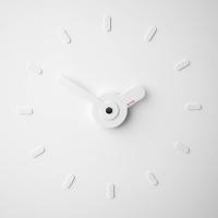 ราคา นาฬิกา On-Time V1M สีขาวหมุดดำ ไม่มีเข็มวินาที ติดตั้ง 48-60 เซน Wall Clock DIY นาฬิกาแขวนผนัง ติดผนังไม่เจาะผนัง (11484393206)