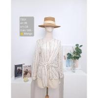 ราคา เสื้อแขนยาว เสื้อมือสอง Mango (25457373351)