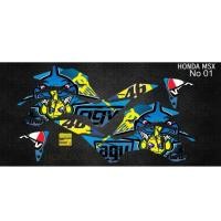 ราคา สติ๊กเกอร์แต่ง MSX ลายฉลาม (1499373752)