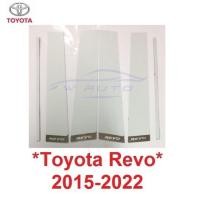 ราคา เสาประตู สแตนเลส 4ชิ้น Toyota Revo Rocco 2015 - 2023 แผ่นแปะเสาข้างประตู โตโยต้า รีโว่ ร็อคโค่ เสากลาง เสาข้าง ประตู (20782107130)