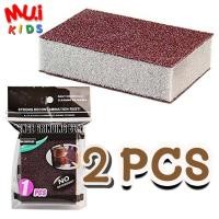ราคา ฟองน้ำดำนาโน (2 ชิ้น) Magic Nano Sponge Heavy Duty สำหรับงานหนักมหัศจรรย์ ขัดคราบสนิม คราบน้ำมัน By Muikid (15053257647)
