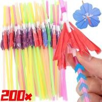 ราคา หลอดร่มประดับดอกไม้ชบา-หลอดดื่มที่มีสีสันแบบใช้แล้วทิ้ง-เครื่องประดับน้ําค็อกเทล (47459437798)