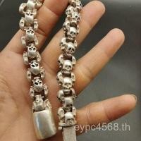 ราคา สร้อยข้อมือสร้อยข้อมือสร้อยข้อมือที่สวยหรูเงินรูปร่างมือกะโหลกโบราณที่ไม่ซ้ํากันมรดกหัตถกรรมสตริงเก่าทิเบตเครื่องประดับมือ มม7z (48259087926)