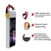 ราคา Δ แบตเตอรี่ 2S Lipo 7.4V 5200Mah 60C สำหรับการควบคุมระยะไกลเส (26064140954)