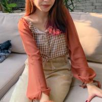 ราคา เสื้อปาดไหล่ ใส่แบบไม่ปาดไหล่ก็ได้นะคะ สีส้มอิฐ (5436536677)