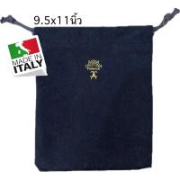 ราคา X3 กระเป๋าผ้าหูรูดแบรนด์ ANNA CRISTINA FIRENZE สีน้ำเงินเข้มลายเพสลีย์ พร้อมป้าย ขนาด9x11นิ้ว มือสอง ขายตามสภาพ (47107126588)