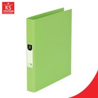 ราคา Elephant ตราช้าง แฟ้มเอกสาร แฟ้มคลิป 2 ห่วง ดูราพลาส No.221A4 สีเขียว (46151640588)