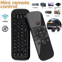 ราคา Wireless Air Voice Mouse 2-in-1 2.4G Bluetooth Mini Keyboard รีโมทคอนโทรลแบบชาร์จไฟได้ IR Learning สําหรับสมาร์ททีวี Android TV Box (27743556703)