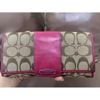 ราคา กระเป๋าสตางค์ใบยาว coach แท้ (29069067457)