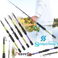 ราคา Sougayilang ร็อดตกปลาหมุน 1.8M Casting Rod Telescopic Rod แบบพกพาท่องเที่ยวตกปลา (20387294979)