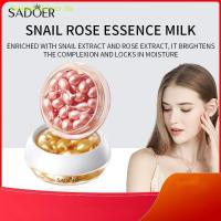 ราคา GoldenSilver SADOER Snail Capsules Essence Lotion กระชับผิว Hydrating Moisturizing Nourishing Rose Extract Face Serum ครีม Skincare TH (41329240790)