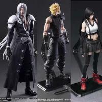 ราคา Play Arts Final Fantasy 7 VII Sephiroth Cloud Strife Tifa Lockhart Action Figure Remake ของเล่น 25 ซม.ชั้นวางหนังสือตกแต่ง (28561470559)