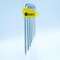 ราคา ASAHI AQKS710 ประแจ หกเหลี่ยม ตัวแอล ขาว ยาว หัวบอล มีลูกปืน 7 ตัวชุด 1.5-6mm. MADE IN JAPAN (24413467948)