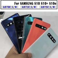 ราคา ฝาครอบแบตเตอรี่ด้านหลัง พร้อมเลนส์กล้อง สําหรับ Samsung Galaxy S10 Plus S10+ S10E ฝาหลัง s10+ แบตเตอรี่ s10 plus (14281154659)