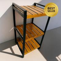 ราคา ORIGINAL Multipurpose Gallon & Mejikom Rack - Minimalist Wooden Table Rack Full Smooth Finish - Heavy Duty สําหรับตู้, หม้อหุงข้าว, Heavy Kitchen Goods ok (54660138306)