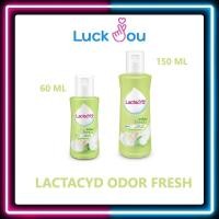 ราคา LACTACYD ODOR FRESH 60 ml./ 150 ml. แลคตาซิด ผลิตภัณฑ์ทำความสะอาด จุดซ่อนเร้น สูตรออดอร์ เฟรช60 มล./150มล. (16342088983)