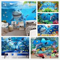 ราคา สติกเกอร์วอลเปเปอร์ ลายการ์ตูนปลาโลมา ปลาฉลาม 3d มีกาวในตัว สําหรับติดตกแต่งผนังบ้าน ห้องนอนเด็ก ห้องนั่งเล่น ร้านอาหาร (20832996694)