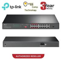 ราคา TP-Link 16-Port 10/100Mbps + 2-Port Gigabit Rackmount Switch 16-Port PoE+ (TL-SL1218P) (53003185573)