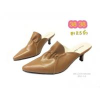 ราคา รองเท้าคัชชูหัวแหลมส้นสูงเปิดส้น (1482033128)