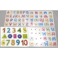 ราคา จิ๊กซอว์ไม้ จับคู่ จิ๊กซอว์ไม้หมุด กระดาษสอนภาษา ABC/ 123/ กขค (1376830186)