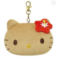 ราคา พวงยืดใส่บัตร kt Japan Sanrio Face-shaped Pass Case & Pouch - Hello Kitty : Y2K Tan (42365194865)