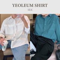 ราคา (CLEARANCE SALE) YEOLEUM SILK SHIRT เสื้อเชิ้ตแขนยาวผ้าไหมยับยาก (19133102592)