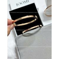 ราคา Joomi Accessories สร้อยข้อมือธรรมดาสีโรสโกลด์ 4 มม. ไทเทเนียมสแตนเลสคุณภาพสูง (41401353759)