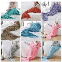 ราคา ผ้าห่มนางเงือก ผ้าห่มผูกนางเงือกสําหรับผู้ใหญ่และเด็กผ้าห่มเครื่องปรับอากาศนุ่มพิเศษความงามหางปลาโยนผ้าห่ม (46357685727)