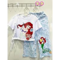 ราคา พร้อมส่งจ้า ชุดเซ็ทเด็กผู้หญิง เสื้อผ้าเด็ก ชุดเจ้าหญิงแอเรียล (20762739552)