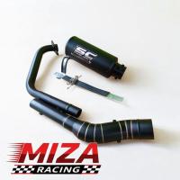 ราคา SC PROJECT RACING EXHAUST สีดําเต็ม DOFF PNP VISION ใหม่ SONIC SUPRA GTR SATRIA FU R15 MX KING ETC. (54808706611)