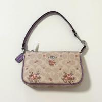ราคา พร้อมส่งในไทย ของแท้ 100 % ส่วนลด ผ่อนชําระ Coach Nolita 19 In Signature Canvas With Floral Print Sand Multicolor (50056084542)