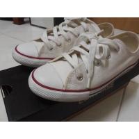 ราคา Used Converse Canvas แท้ มือสอง สภาพดีมาก สีขาวออฟไวท์ เบอร์ 37.5 (21456526605)