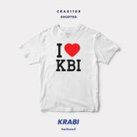 ราคา เสื้อยืดพิมพ์ลาย I Love KBI (กระบี่) รหัส CEA01109 #SOdAtee #SOdAPrintinG (20984344018)