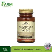 ราคา Solgar, Vitamin B2 (Riboflavin), 100 mg, 100 Vegetable Capsules (53609211745)