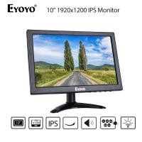 ราคา Eyoyo 10 นิ้ว LCD HDMI Monitor 1920x1200 16:10 จอแสดงผล IPS พร้อม BNC VGA AV เอาต์พุตสําหรับกล้องวงจรปิด DVD PC แล็ปท็อป DVR ลําโพงในตัว (28760736672)