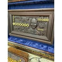 ราคา แบ้งค์ล้าน 1,000,000%%% รรัชกาลที่ ๙ ไม้สาธรแกะสลัก ใส่กรอบขนาด 8*12 นิ้ว รองพื้นหนังกำมะหยี่สีน้ำเงินสวยงาม (47707733310)