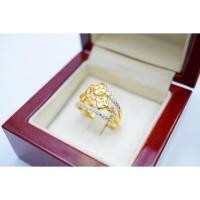 ราคา S.R. แหวนทอง แหวนเพชร เม็ดละ 0.01 กะรัต เพชรน้ำ100 ขาวสวยไฟดี พร้อมใบรับรองสินค้า เคลือบทองคำแท้100 (54210725343)
