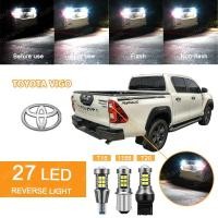ราคา 1pctoyotavigo 27LED หลอดไฟถอยหลังรถยนต์ Flash & Non Flash T15 T20/7440 1156 (Striobe 3 ครั้ง + คงที่) (27764438357)