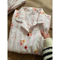 ราคา ลูลาบิน.ชุดนอน | ชุดมารูโกะ | ชุดผ้าก๊อซผ้าฝ้าย2ชั้นทรงปล่อยลายน่ารัก ⋆ ̊ (40073589361)
