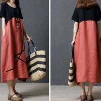 ราคา ชุดคลุมท้องไซส์ใหญ่ สีส้มดำ (2345571308)