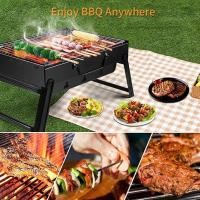 ราคา MINI BBQ เตาย่างใช้ถ่าน เตาปิ้งย่างพกพา บาร์บิคิว Portable Grill Charcoal (1970919803)