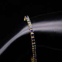 ราคา กำไลข้อมือพลอยไพลินบางกะจะจันทบุรี(BLUE SAPPHIRE) ตัวเรือนเงินแท้92.5%ชุบทองคำ พลอยสีน้ำเงิน พลอยแท้จากจันทบุรี (18886068948)